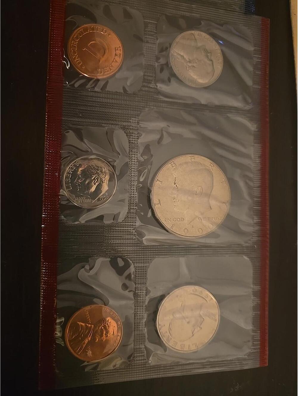 1990-P&D  U.S. Mint Set Brilliant Uncirculated With OGP & COA (10 Coin Set) - Picture 3 of 4